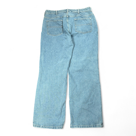 Vintage Van Heusen Jeans Mens 36x30 Blue Light Wash Relaxed Wide Leg Baggy Y2K - Picture 2 of 8